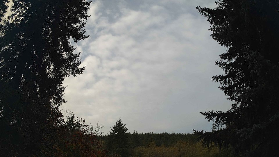 Pacific Northwest skyline timelapse frame from Oct 13th, 2026 at 9:45 AM