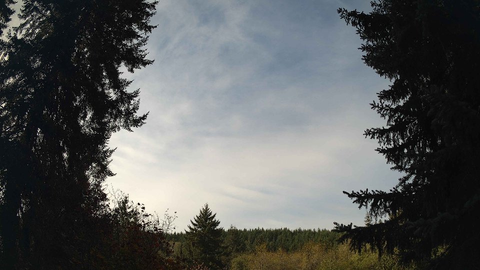 Pacific Northwest skyline timelapse frame from Oct 13th, 2026 at 11:00 AM