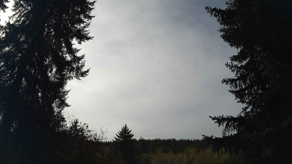 Pacific Northwest skyline timelapse frame from Oct 13th, 2026 at 12:15 PM