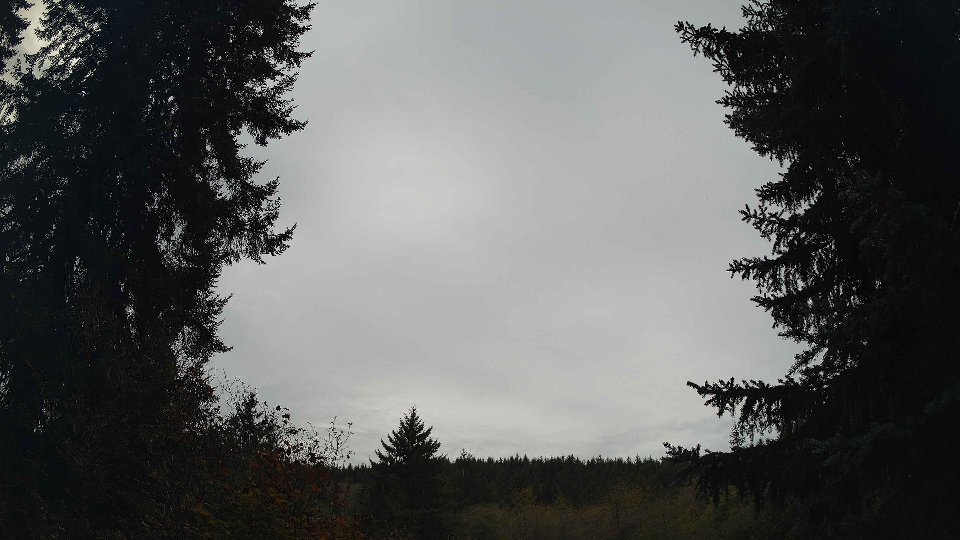 Pacific Northwest skyline timelapse frame from Oct 13th, 2026 at 1:00 PM