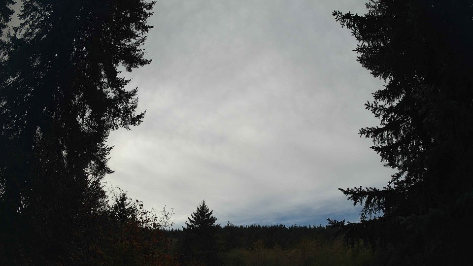 Pacific Northwest skyline timelapse frame from Oct 13th, 2026 at 1:15 PM