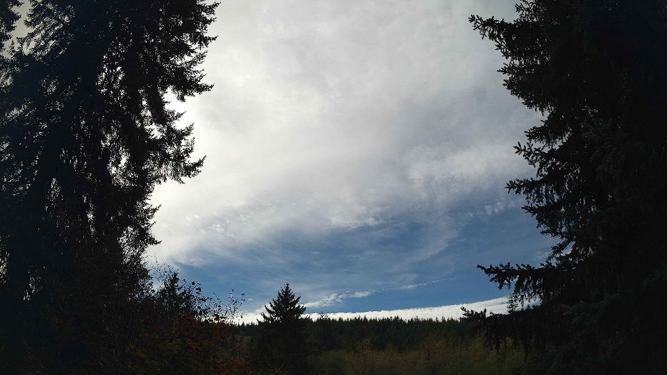 Pacific Northwest skyline timelapse frame from Oct 13th, 2026 at 1:30 PM