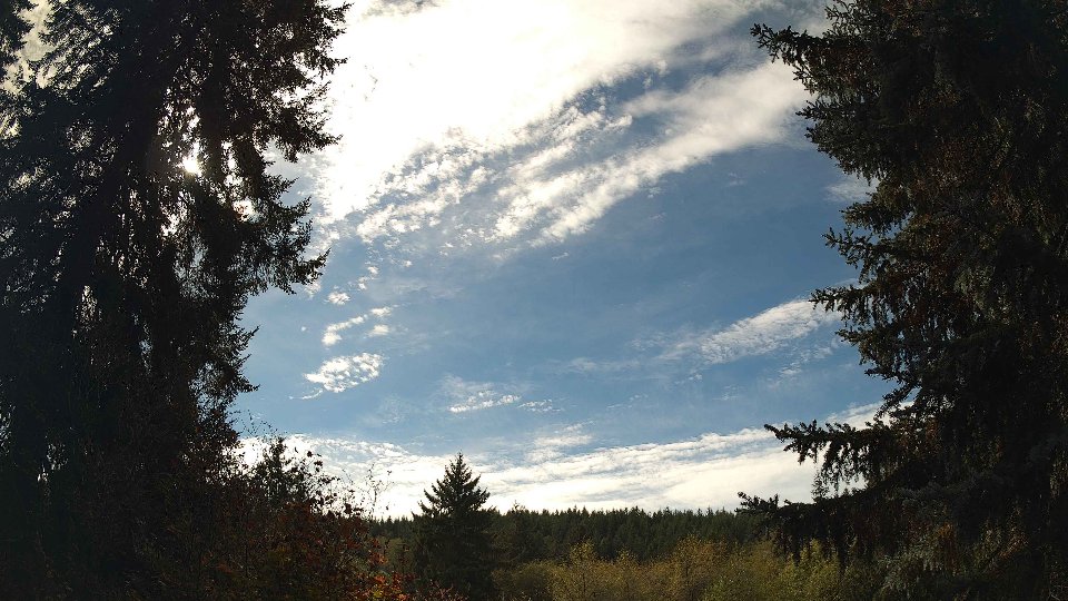 Pacific Northwest skyline timelapse frame from Oct 13th, 2026 at 1:45 PM