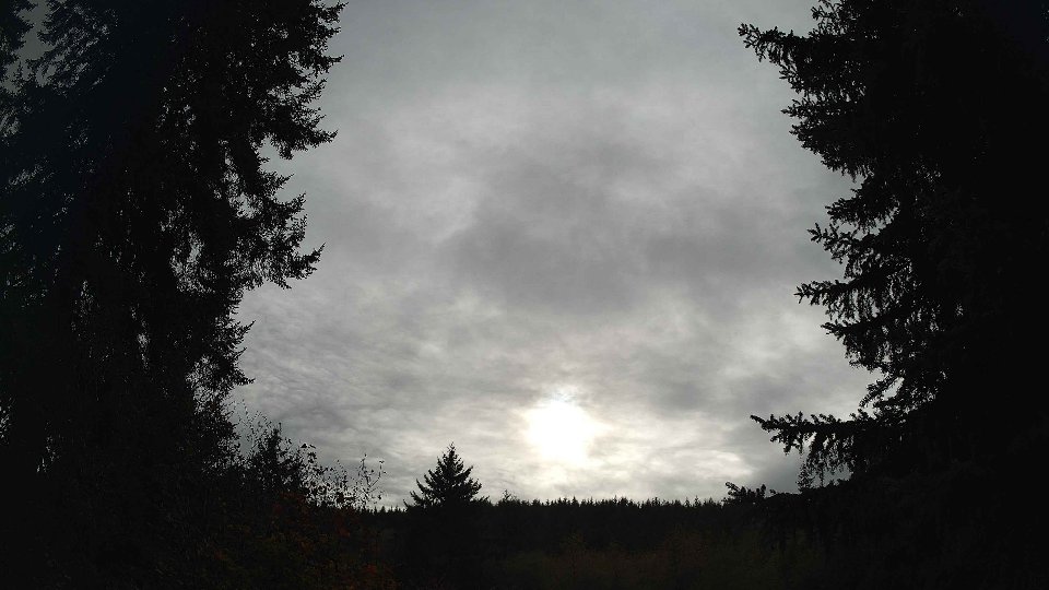 Pacific Northwest skyline timelapse frame from Oct 13th, 2026 at 4:15 PM