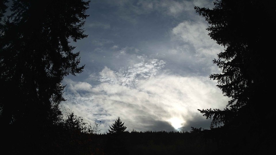 Pacific Northwest skyline timelapse frame from Oct 13th, 2026 at 5:00 PM