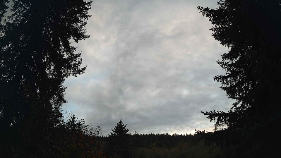 Pacific Northwest skyline timelapse frame from Oct 13th, 2026 at 6:15 PM