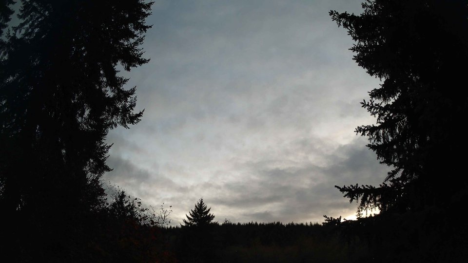 Pacific Northwest skyline timelapse frame from Oct 13th, 2026 at 6:45 PM