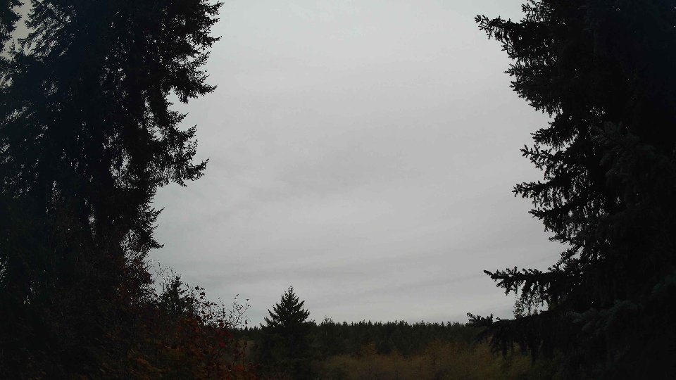 Pacific Northwest skyline timelapse frame from Oct 14th, 2026 at 7:30 AM