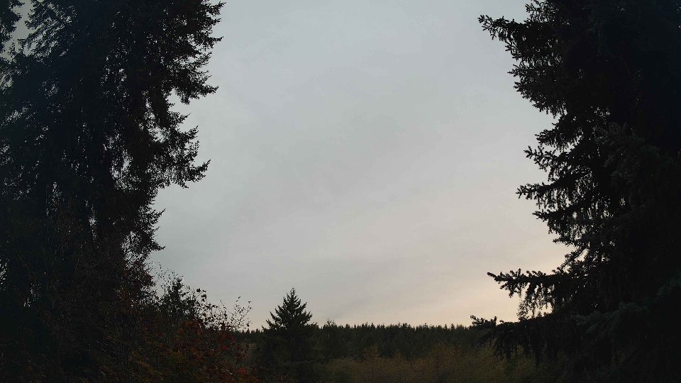 Pacific Northwest skyline timelapse frame from Oct 14th, 2026 at 8:00 AM