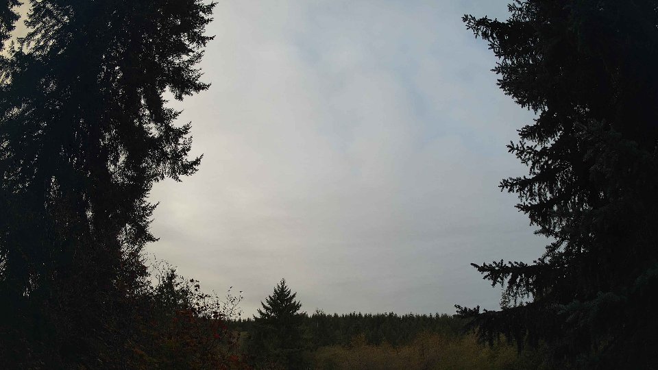 Pacific Northwest skyline timelapse frame from Oct 14th, 2026 at 9:45 AM