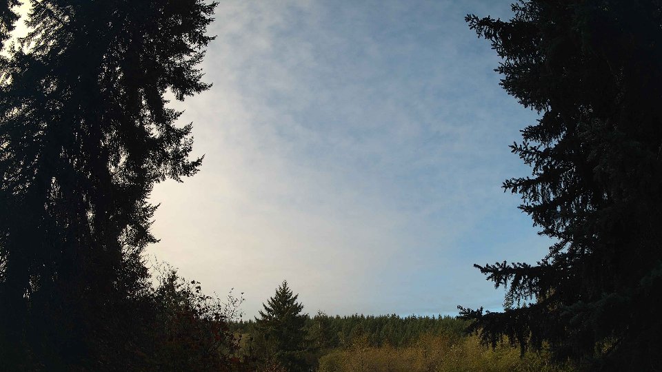 Pacific Northwest skyline timelapse frame from Oct 14th, 2026 at 10:00 AM