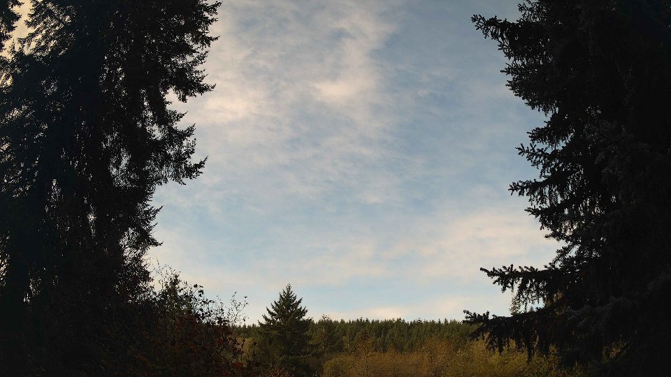 Pacific Northwest skyline timelapse frame from Oct 14th, 2026 at 10:15 AM