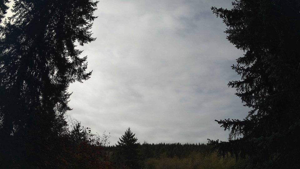 Pacific Northwest skyline timelapse frame from Oct 14th, 2026 at 11:45 AM