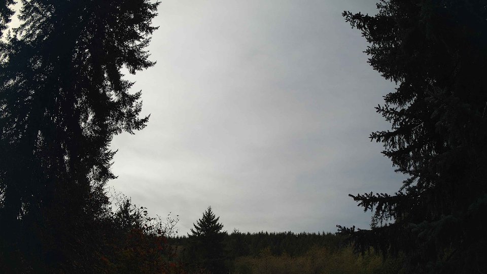 Pacific Northwest skyline timelapse frame from Oct 14th, 2026 at 12:00 PM