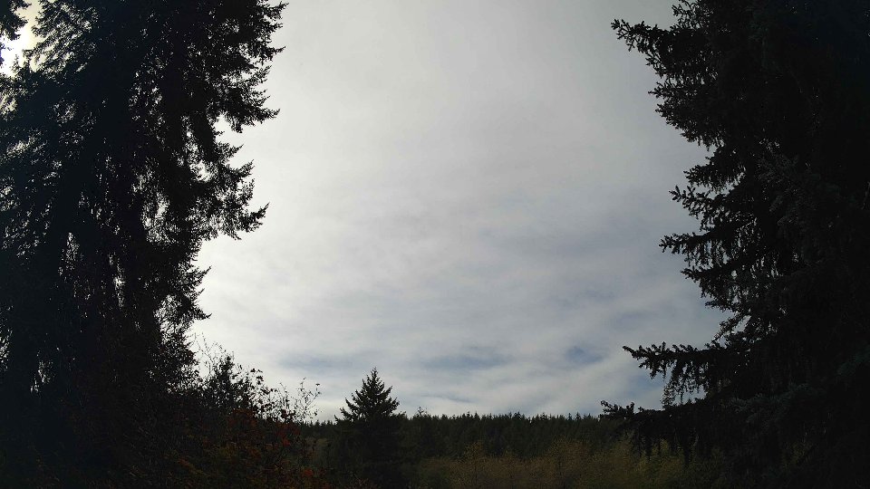 Pacific Northwest skyline timelapse frame from Oct 14th, 2026 at 12:15 PM
