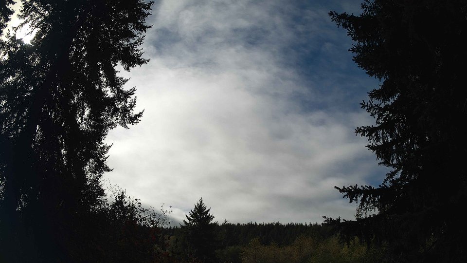 Pacific Northwest skyline timelapse frame from Oct 14th, 2026 at 12:45 PM