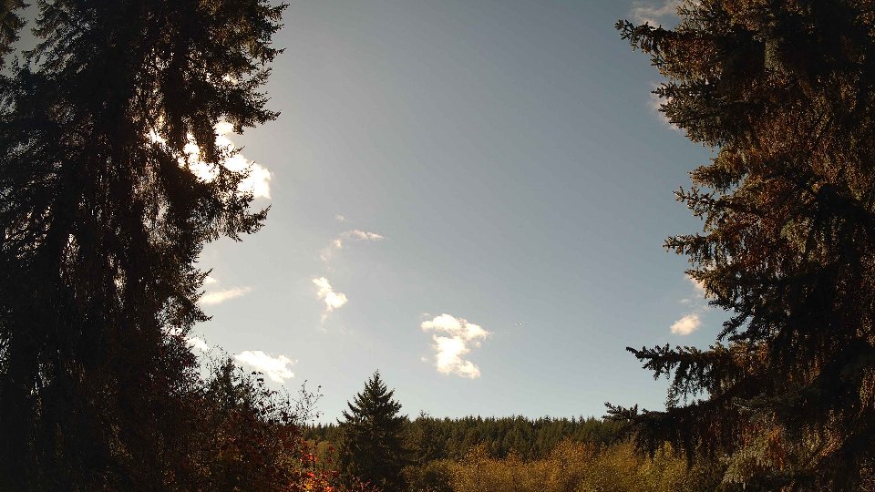 Pacific Northwest skyline timelapse frame from Oct 14th, 2026 at 1:45 PM