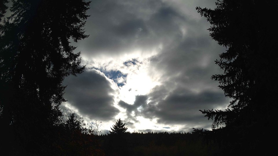 Pacific Northwest skyline timelapse frame from Oct 14th, 2026 at 4:00 PM