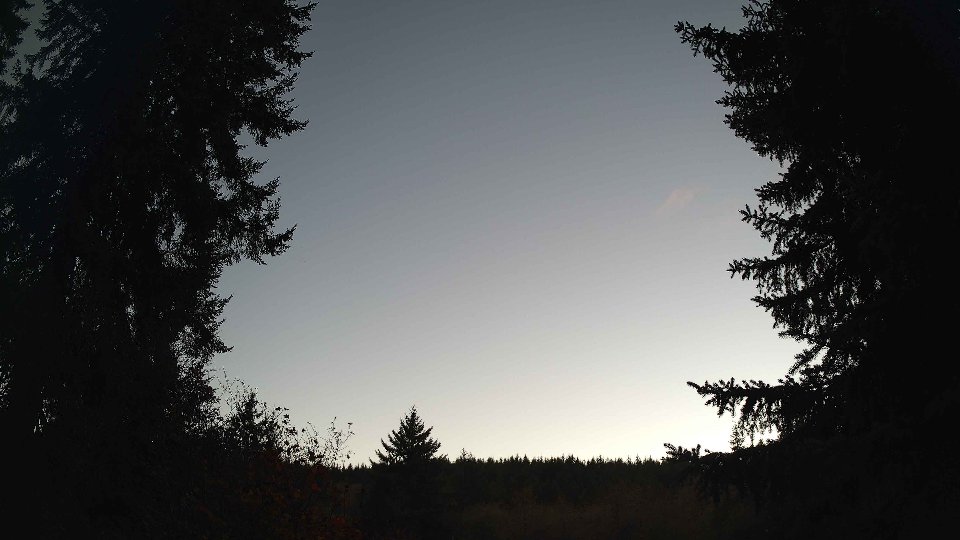 Pacific Northwest skyline timelapse frame from Oct 14th, 2026 at 6:30 PM