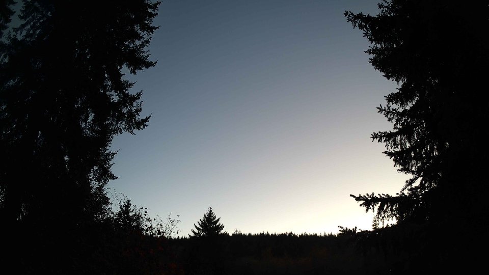 Pacific Northwest skyline timelapse frame from Oct 14th, 2026 at 6:45 PM
